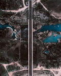 海洋海水公路文艺大桥背景素材