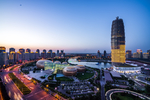 城市建筑大楼商务文艺背景素材图