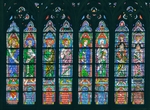 宗教图案复古琉璃窗户