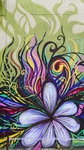 手绘插画墙绘抽象花卉