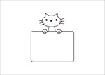 小猫对话框矢量