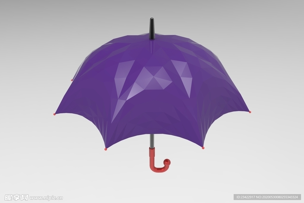 3D雨伞