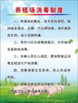 养殖场卫生消毒制度展版