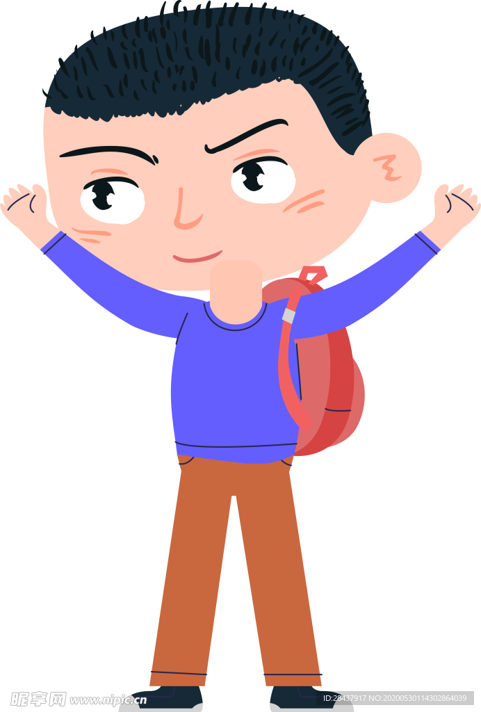 卡通男孩