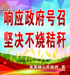 禁止焚烧秸秆