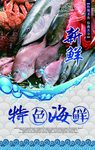 海鲜鱼类水产海报展板