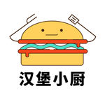 卡通汉堡logo