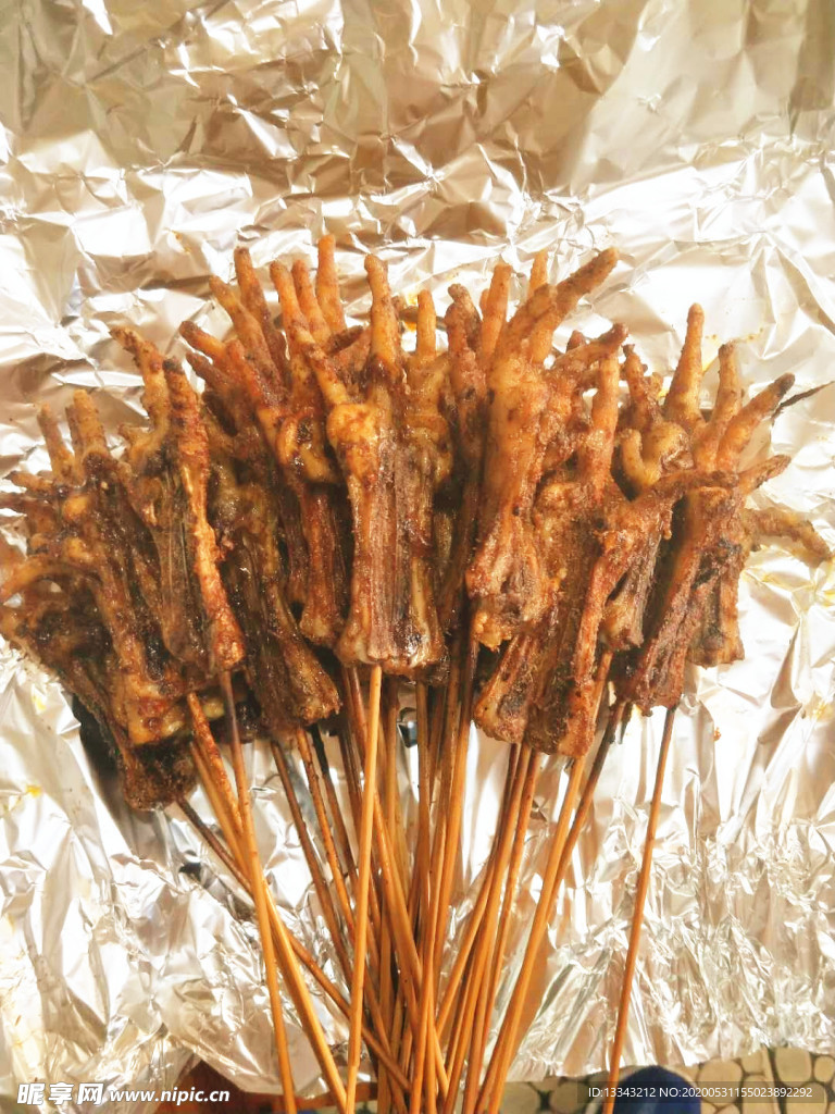 烤鸡爪 特色鸡爪 烧烤