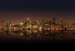 城市魅力夜景灯光图片
