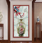 平安富贵玄关画