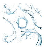 PNG透明水滴漂浮水形状液体