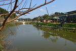 水面 湖水 游船 乡村 风景