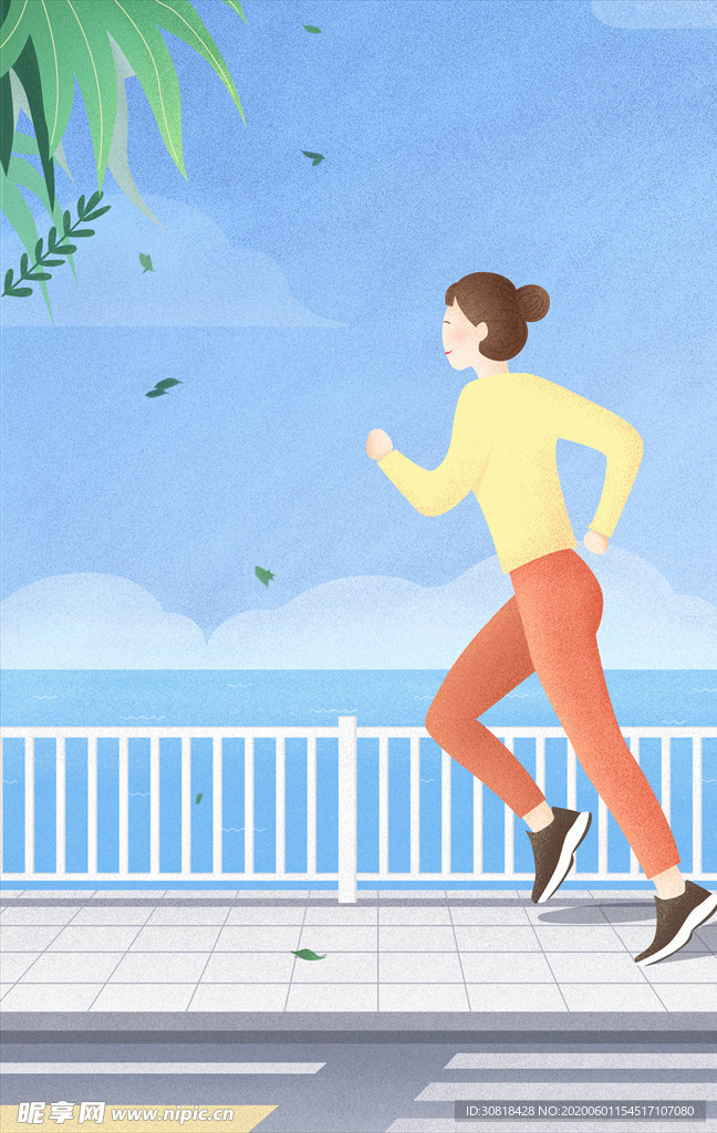 运动插画设计