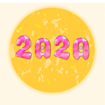 2020 卡通数字