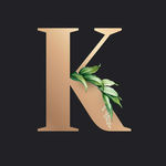 字母K 叶子