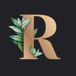 字母R 叶子
