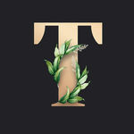 字母T 叶子
