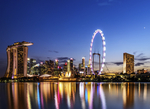新加坡滨海湾金沙酒店夜景
