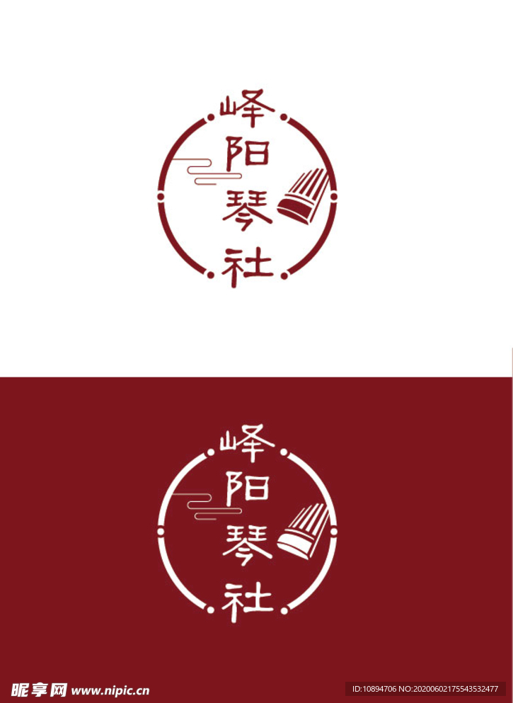 琴社标识设计
