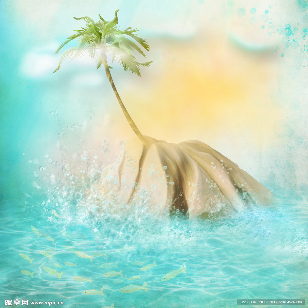 夏日清新浅色背景
