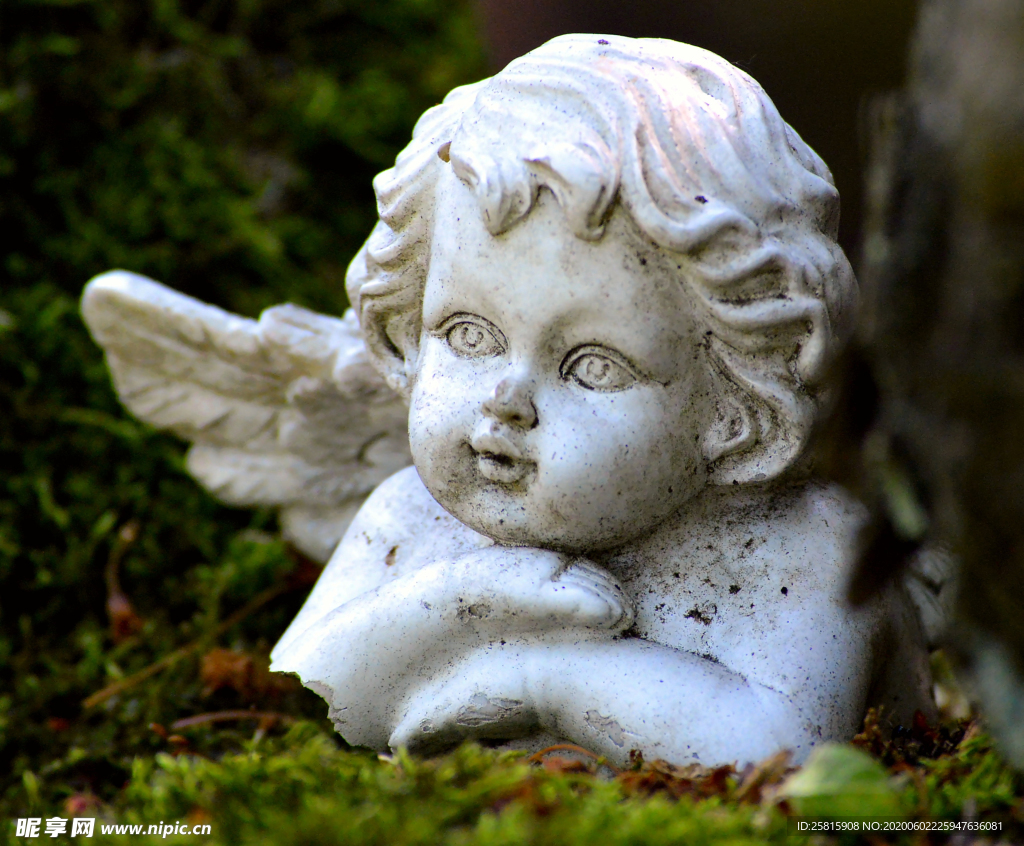 小天使雕像塑像图片
