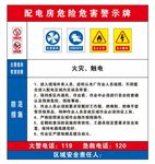 配电房危险危害警示牌