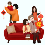 卡通家庭