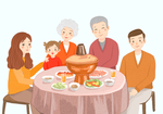 卡通家庭