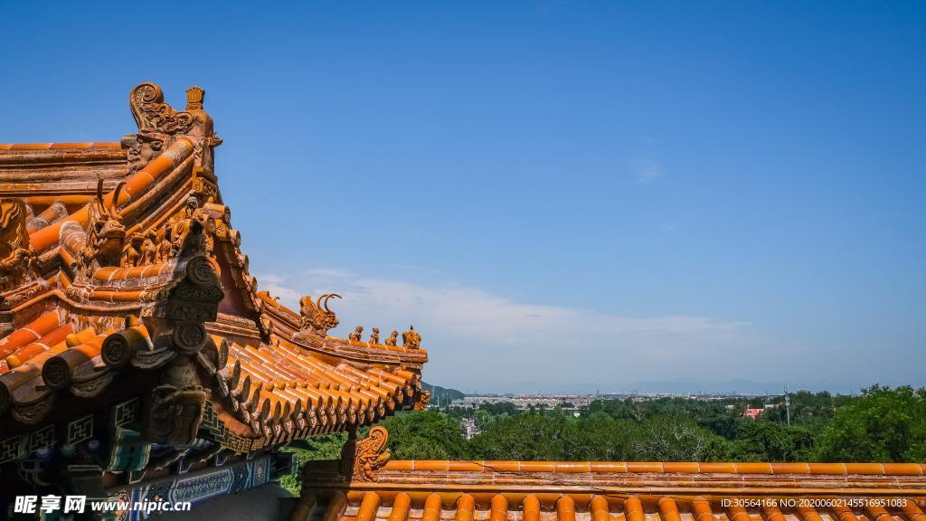 宫殿阁楼古风建筑文艺背景素材