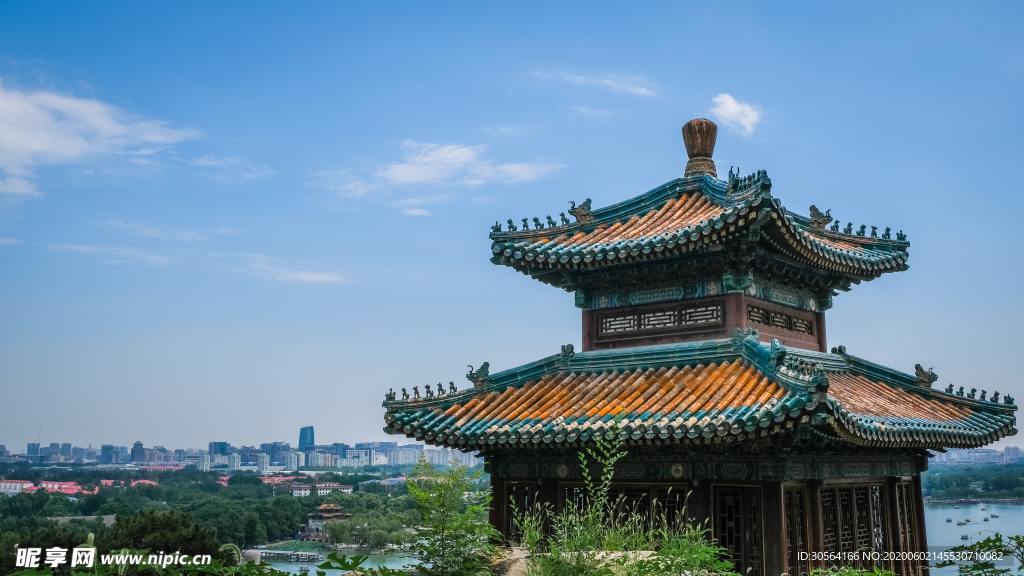 宫殿阁楼古风建筑文艺背景素材