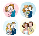 婚礼人物半身像