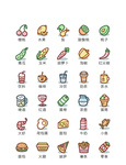美食图标 食品图标 餐饮图标
