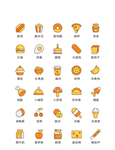 美食图标 食品图标 餐饮图标