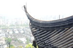 杭州吴山城隍阁古建筑屋檐