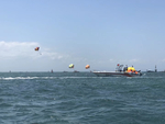 海上拉伞