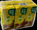 由柑柠檬茶 饮料 色素 纸盒包