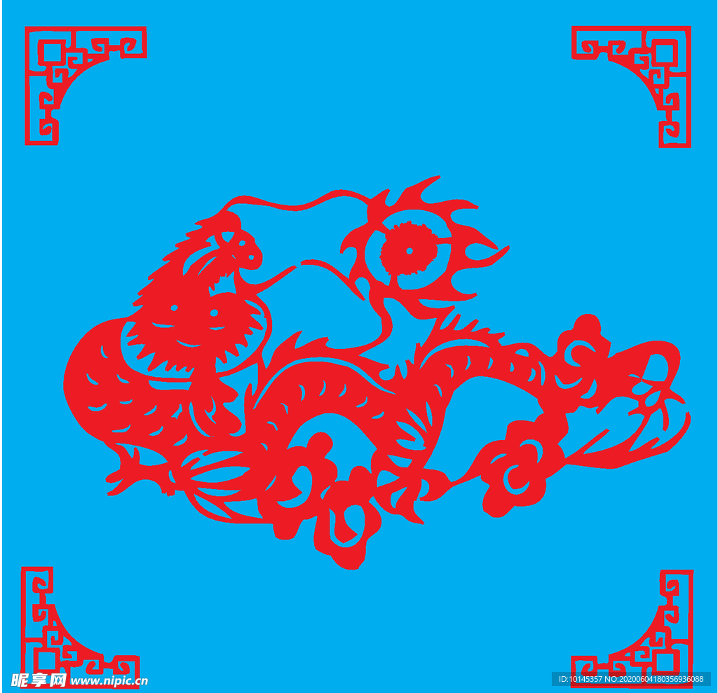 龙剪纸