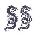 龙线描矢量图