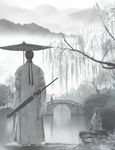 古风男女在水一方