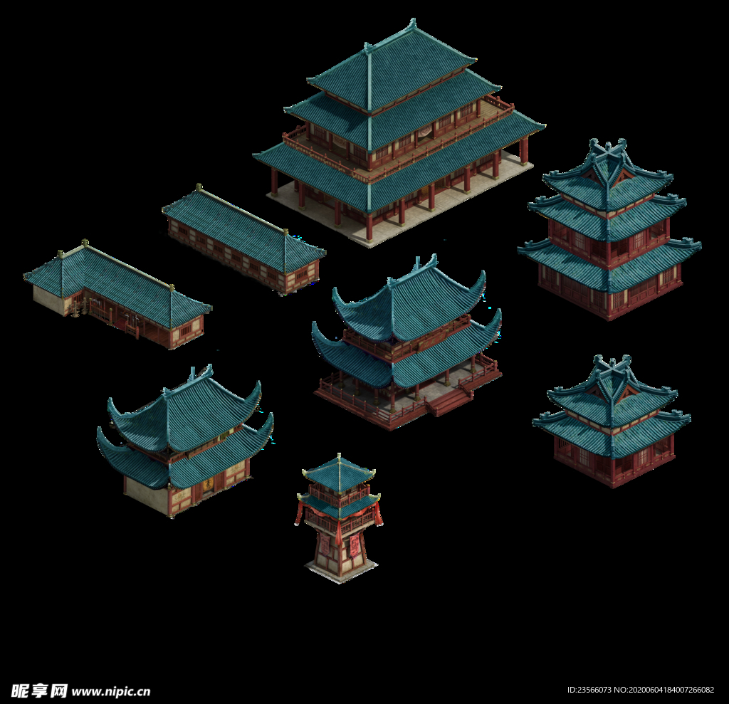 游戏房屋建筑物元素