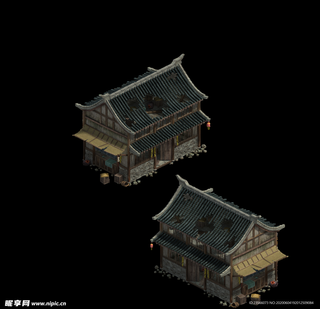 游戏房屋建筑物元素