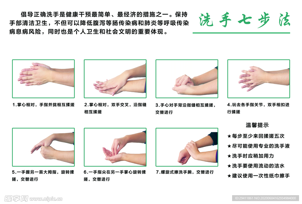 七步洗手法