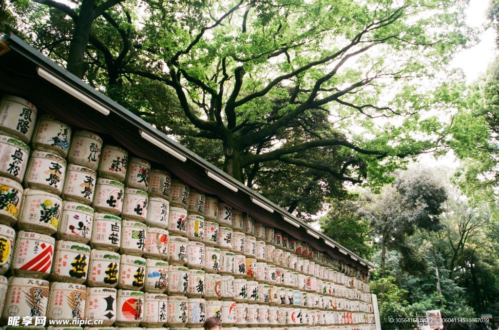 日式风景简约意境文艺背景素材