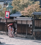 日式和服简约意境文艺背景素材