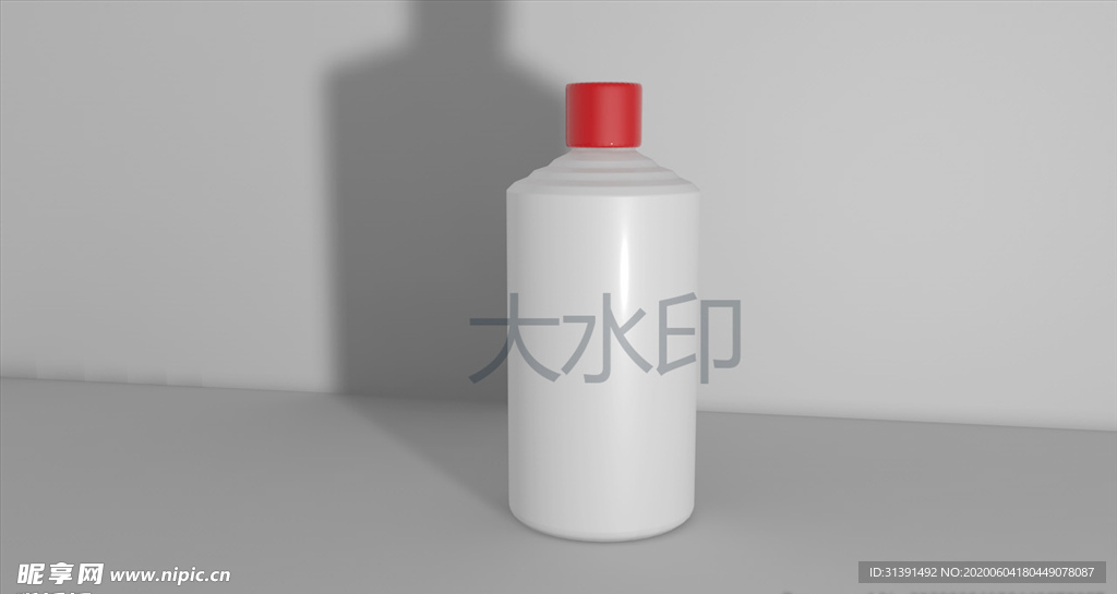 C4D酒瓶