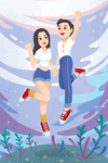 青春插画