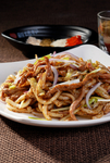 黑椒牛柳炒乌冬面