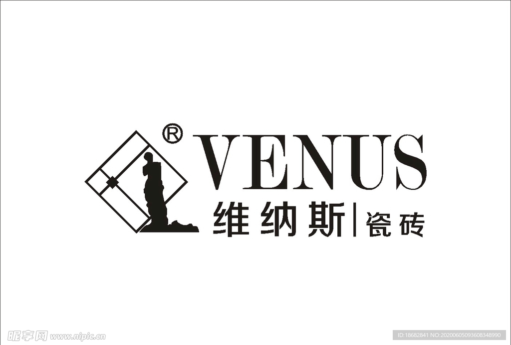 维纳斯VENUS瓷砖标志矢量图