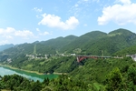 湖北恩施州南里渡大桥风景风光