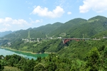 湖北恩施州南里渡大桥风景风光